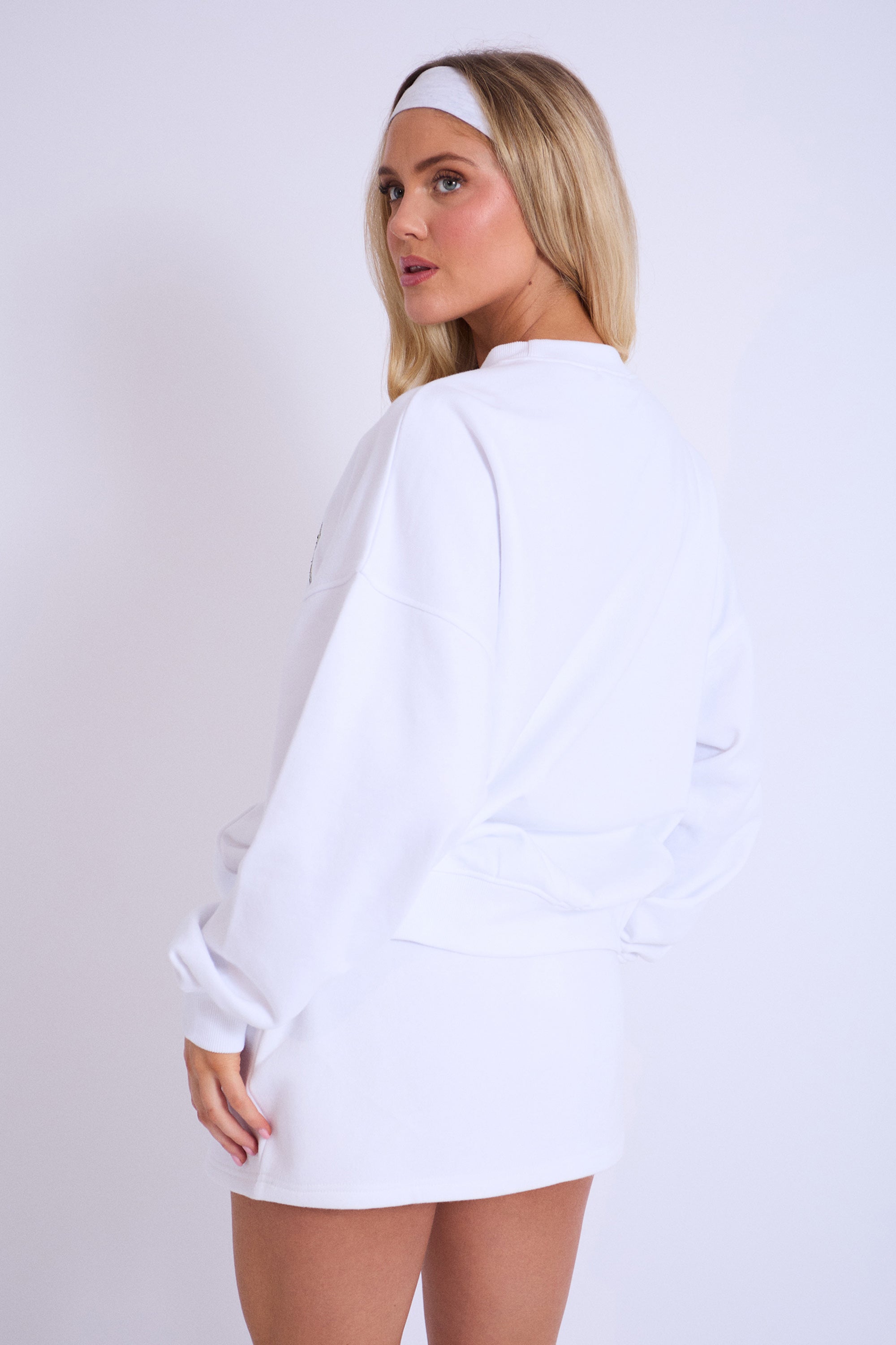 Kaiia California Oversized Sweatshirt White