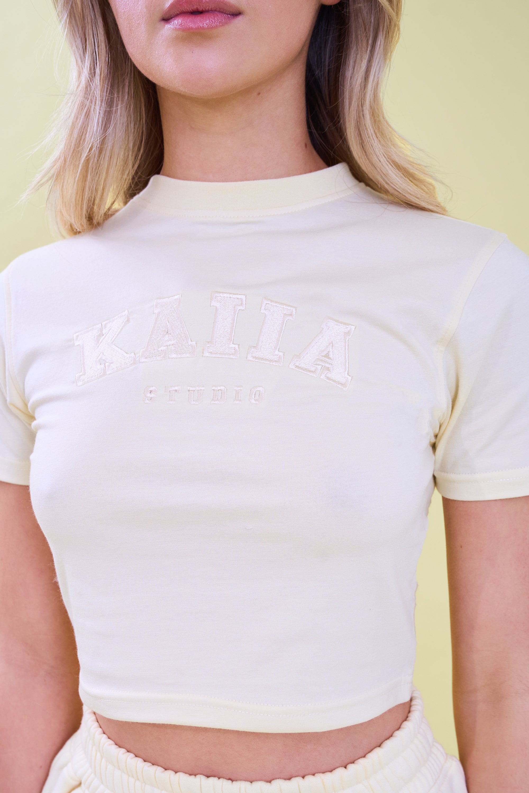 Kaiia Studio Baby Tee Lemon