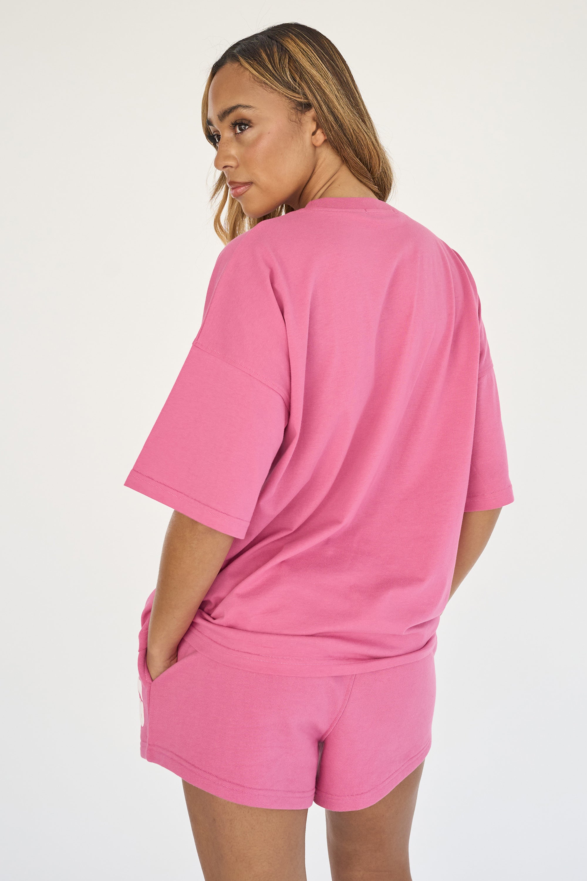 Kaiia Studio Bubble Logo Oversized T-shirt Pink