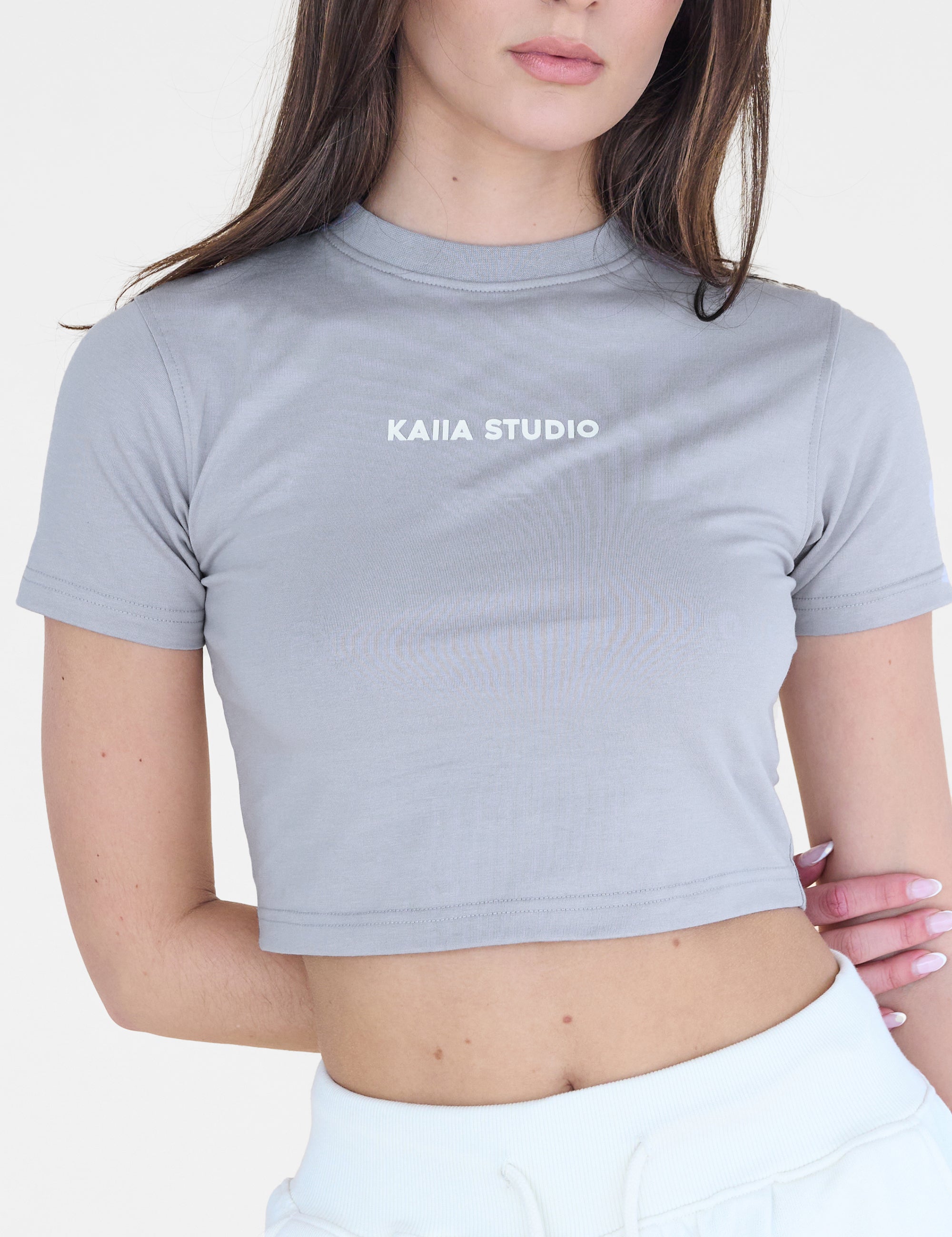 Kaiia Studio Baby Tee Grey