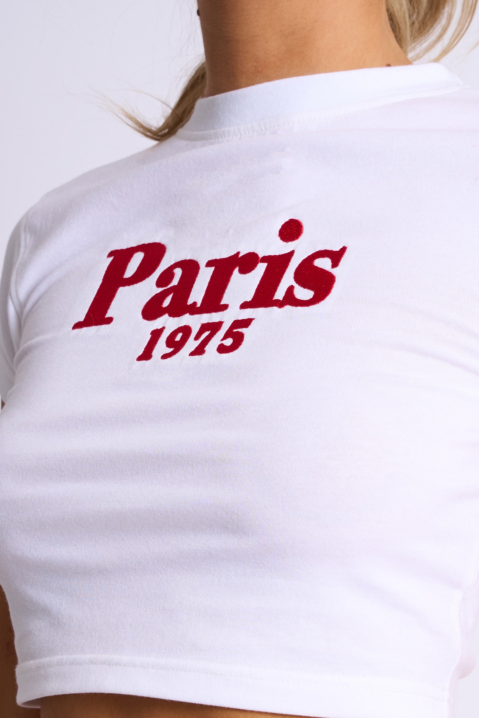 Kaiia Paris Baby Tee White