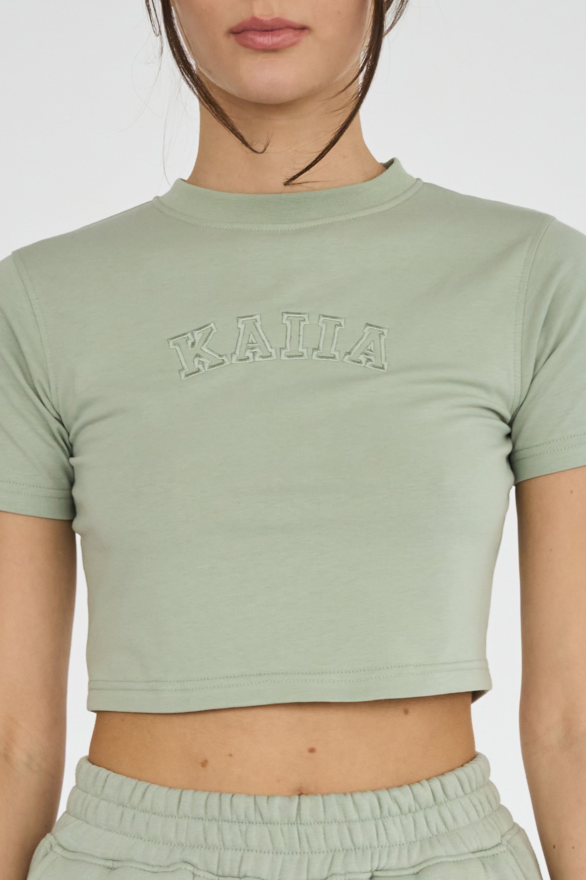 Kaiia Baby Tee Sage Green