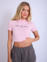 Kaiia The Label Baby Tee Baby Pink