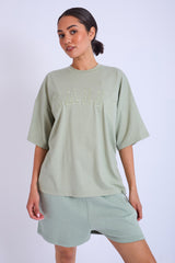 Kaiia Oversized T-shirt Sage Green