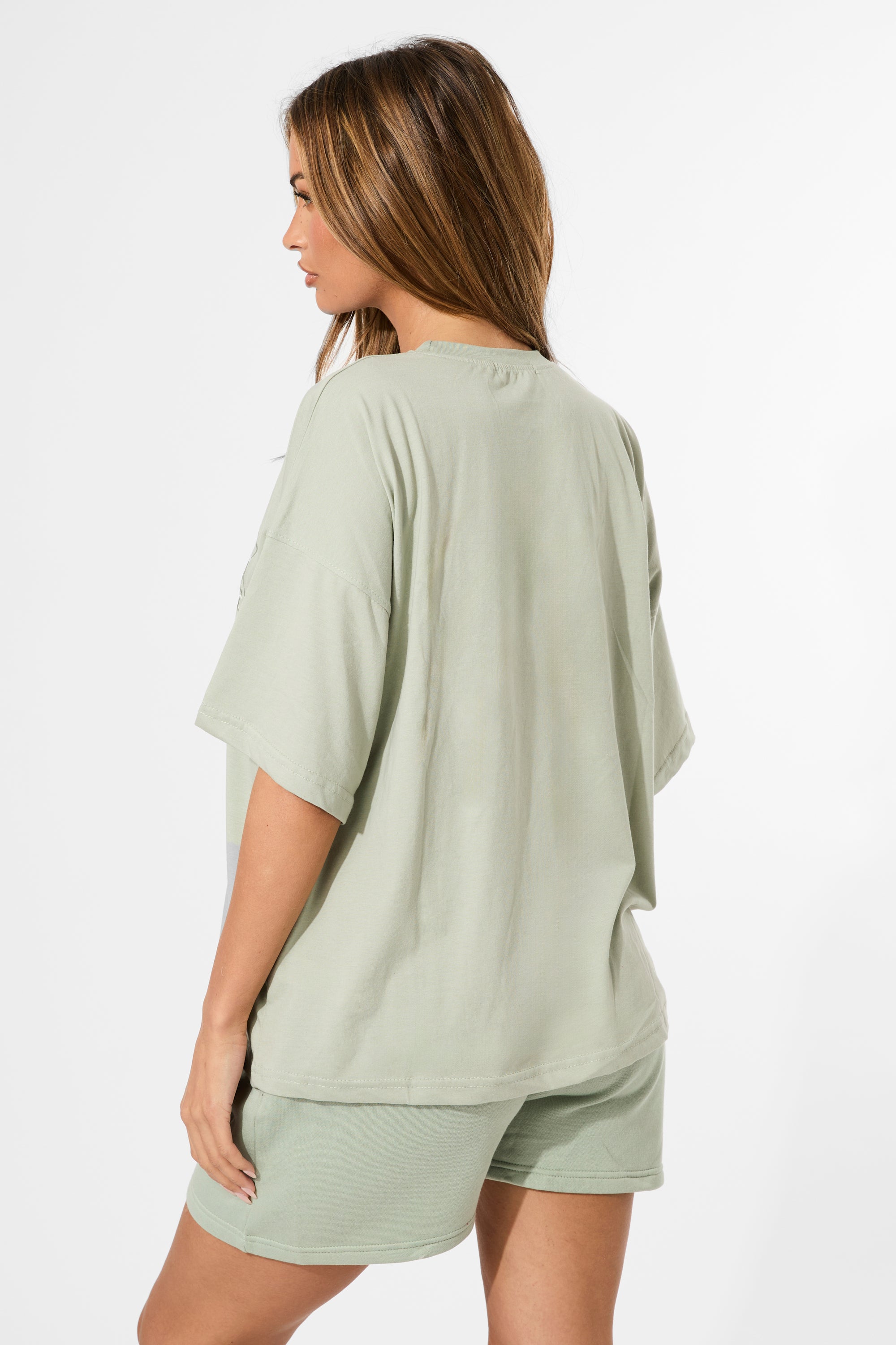 Kaiia Oversized T-shirt Sage Green