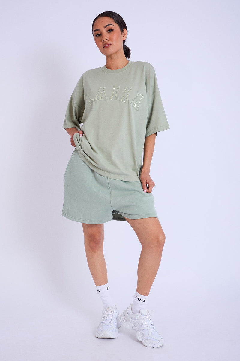 Kaiia Oversized T-shirt Sage Green