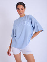 Kaiia Oversized T-shirt Light Blue