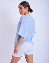 Kaiia Oversized T-shirt Light Blue