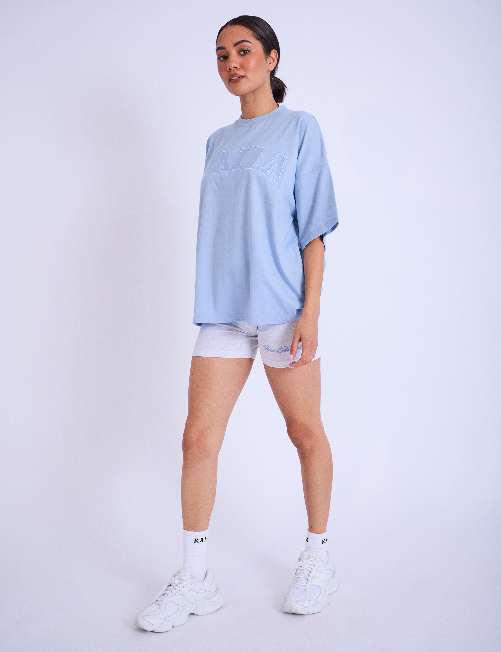 Kaiia Oversized T-shirt Light Blue