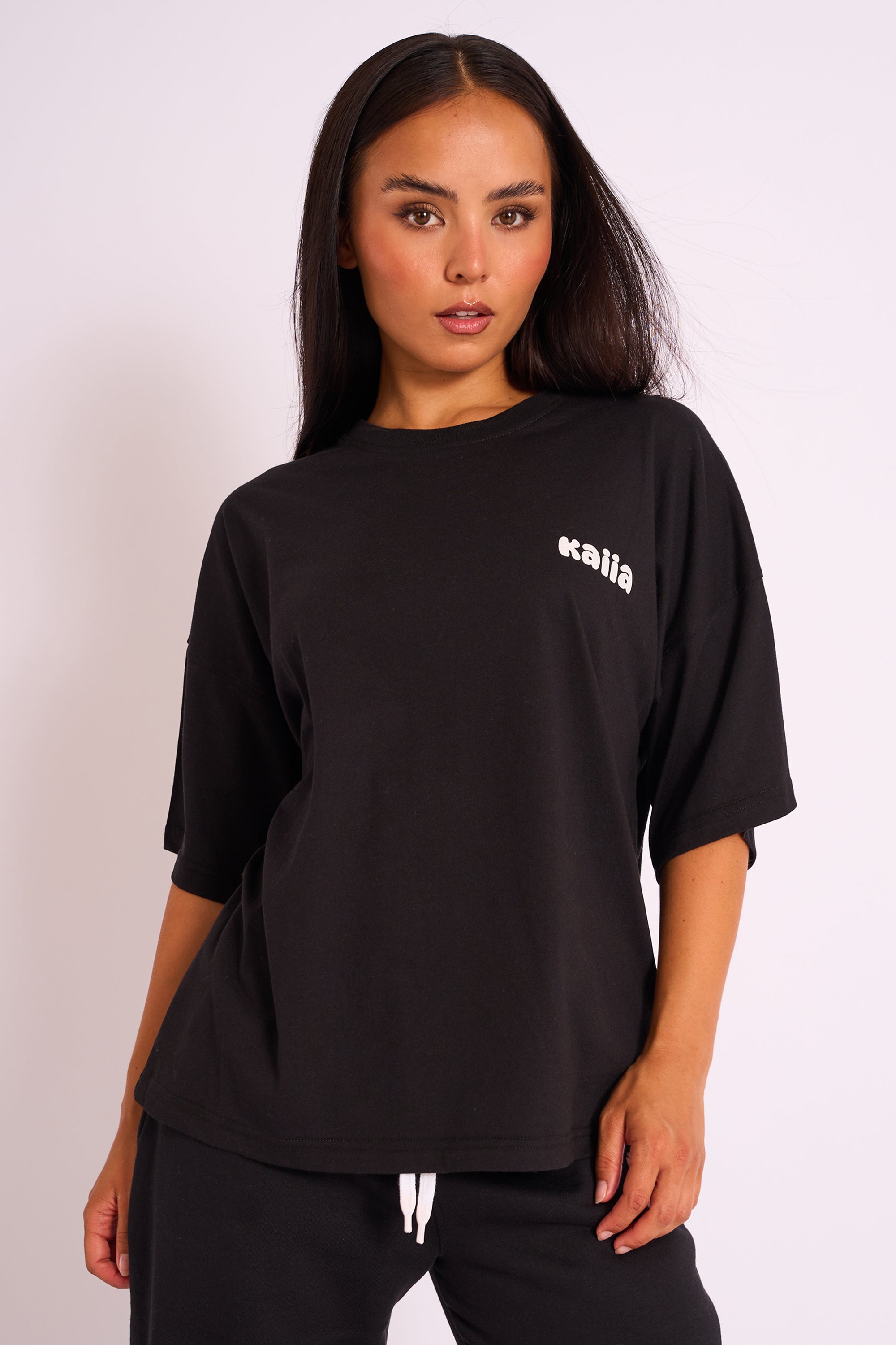 Kaiia Studio Oversized Tee Black