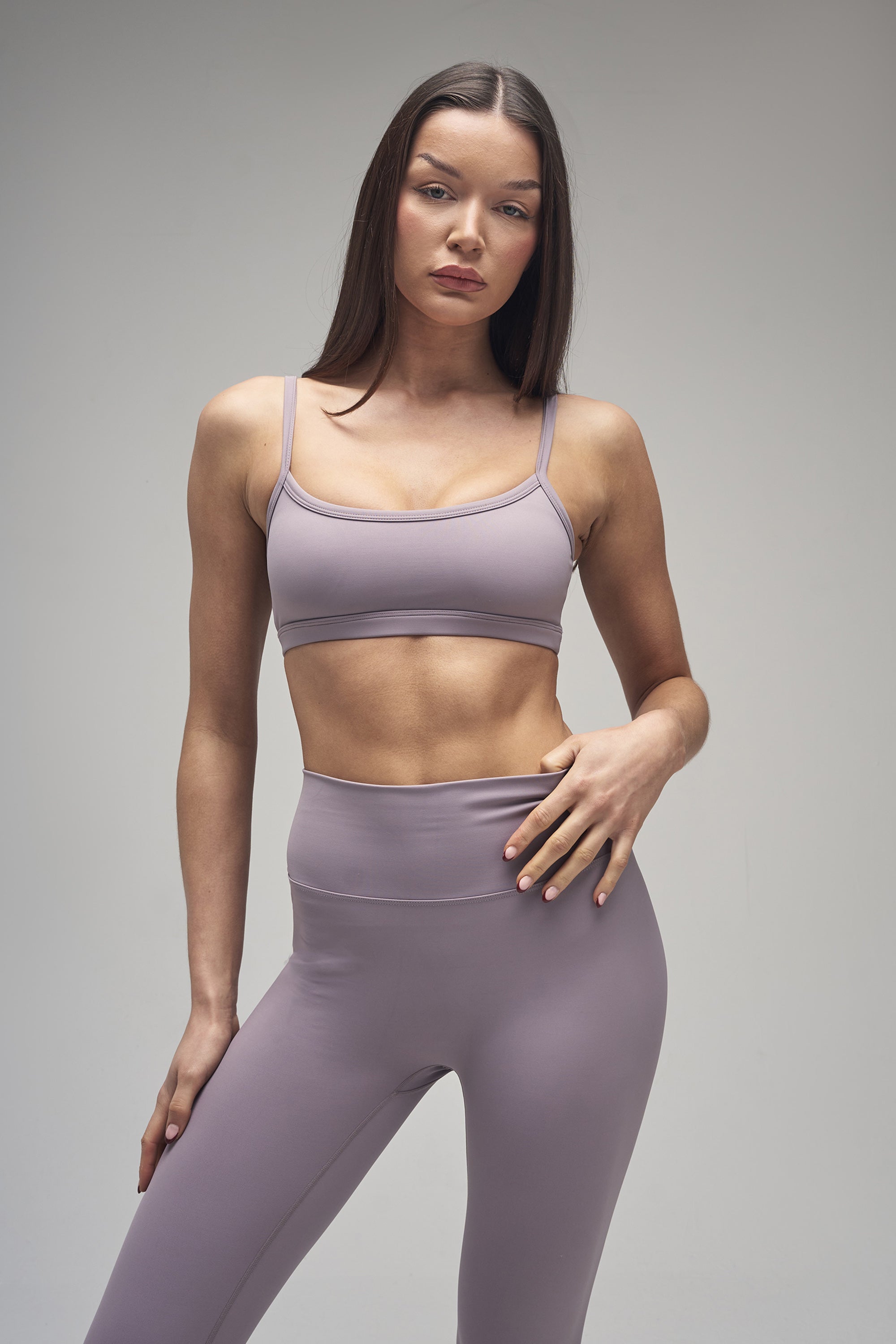 Kaiia Sculpt Scoop Neck Bralette Mauve