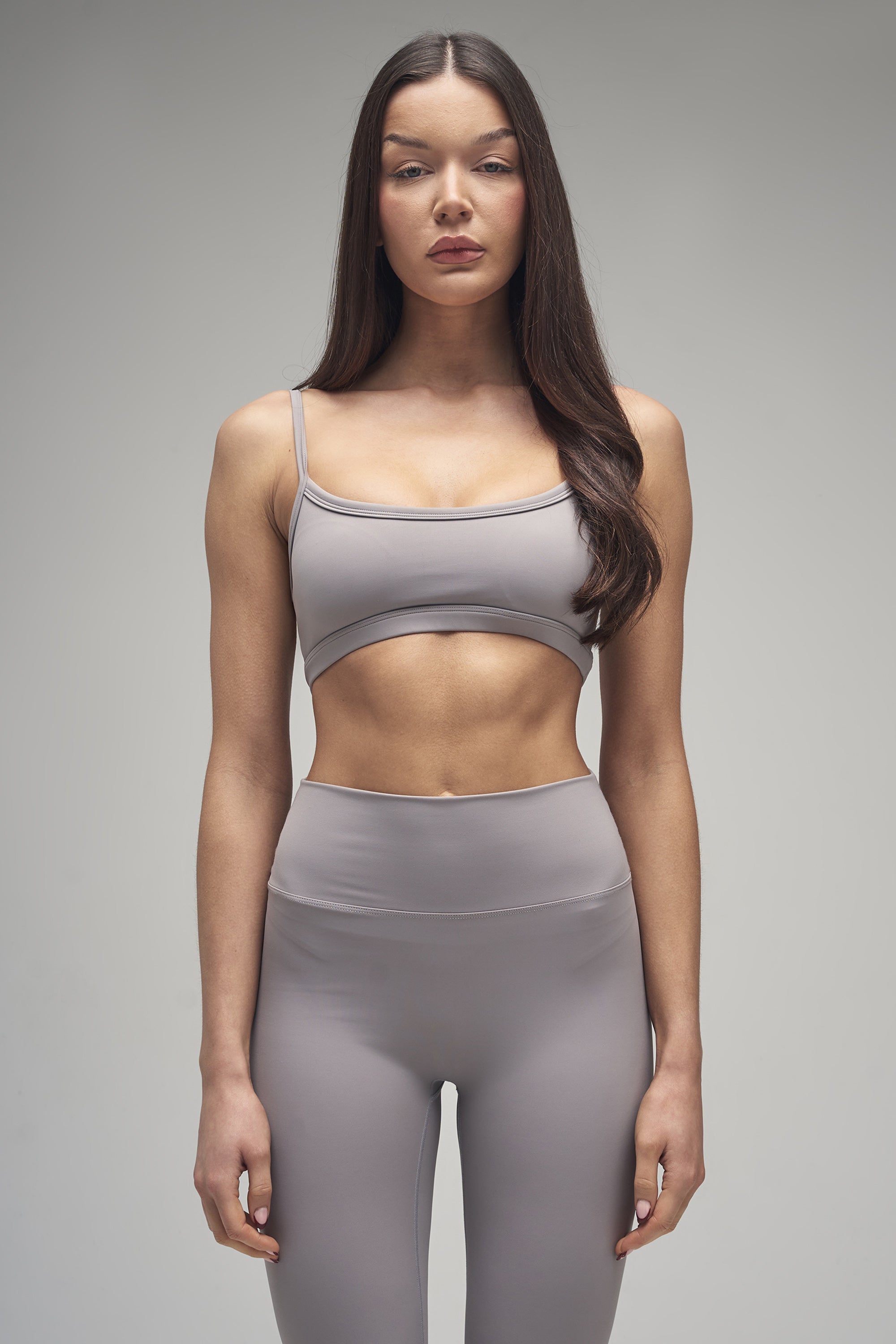 Kaiia Sculpt Scoop Neck Bralette Dove Grey