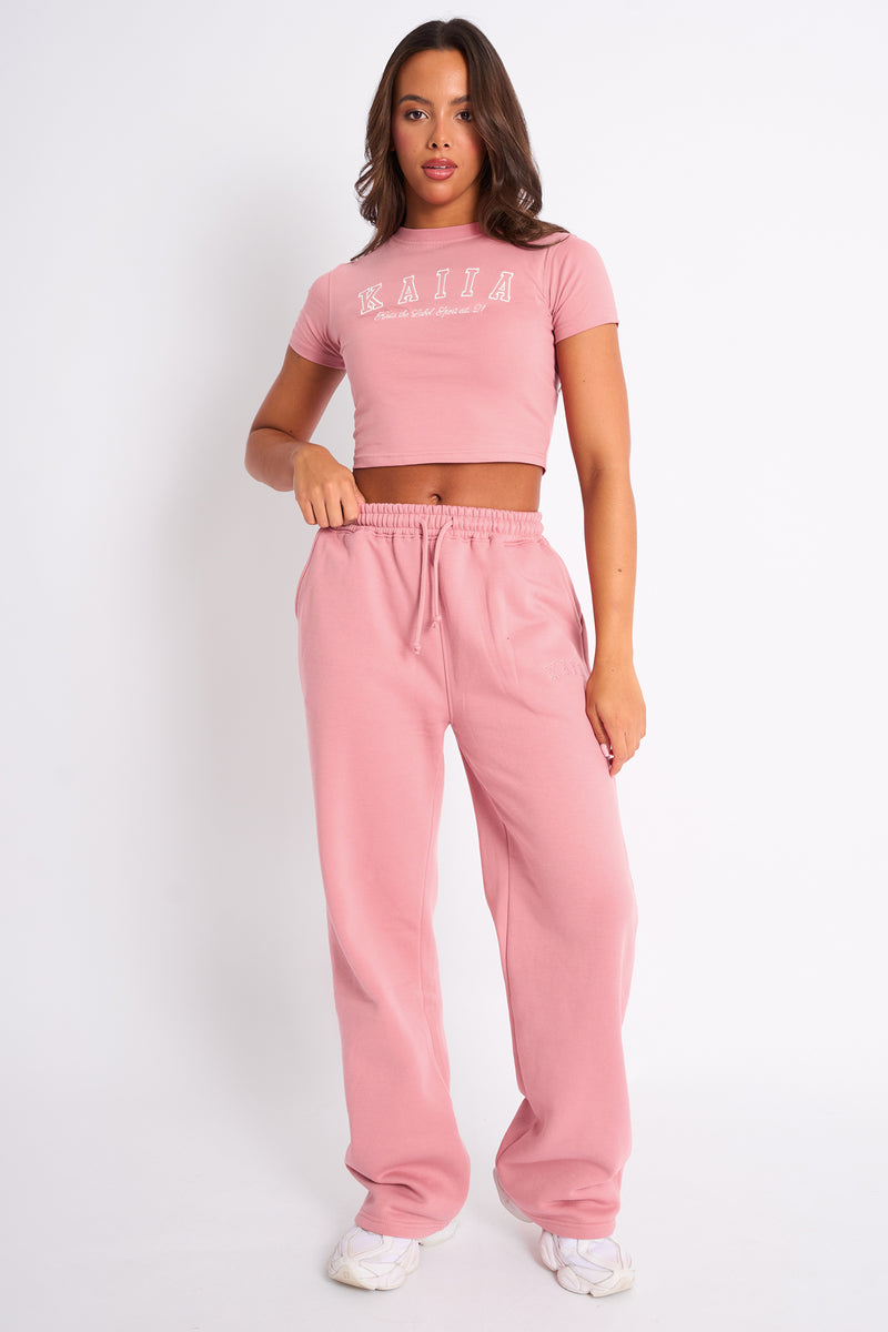 Kaiia Logo Baby Tee Blusher