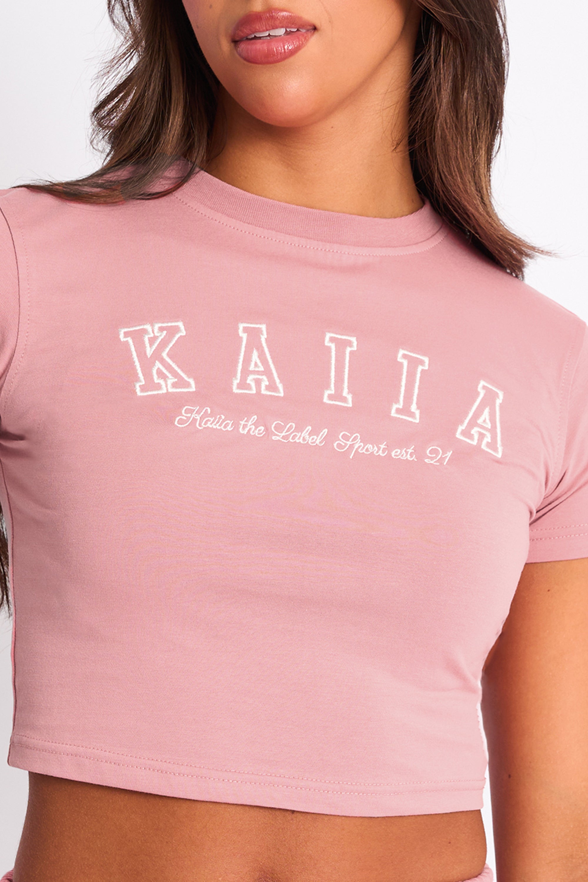 Kaiia Logo Baby Tee Blusher