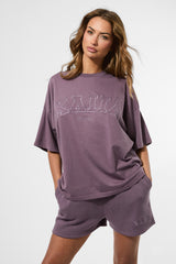 Kaiia Sport Oversized T-shirt Elderberry