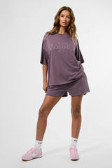 Kaiia Sport Oversized T-shirt Elderberry