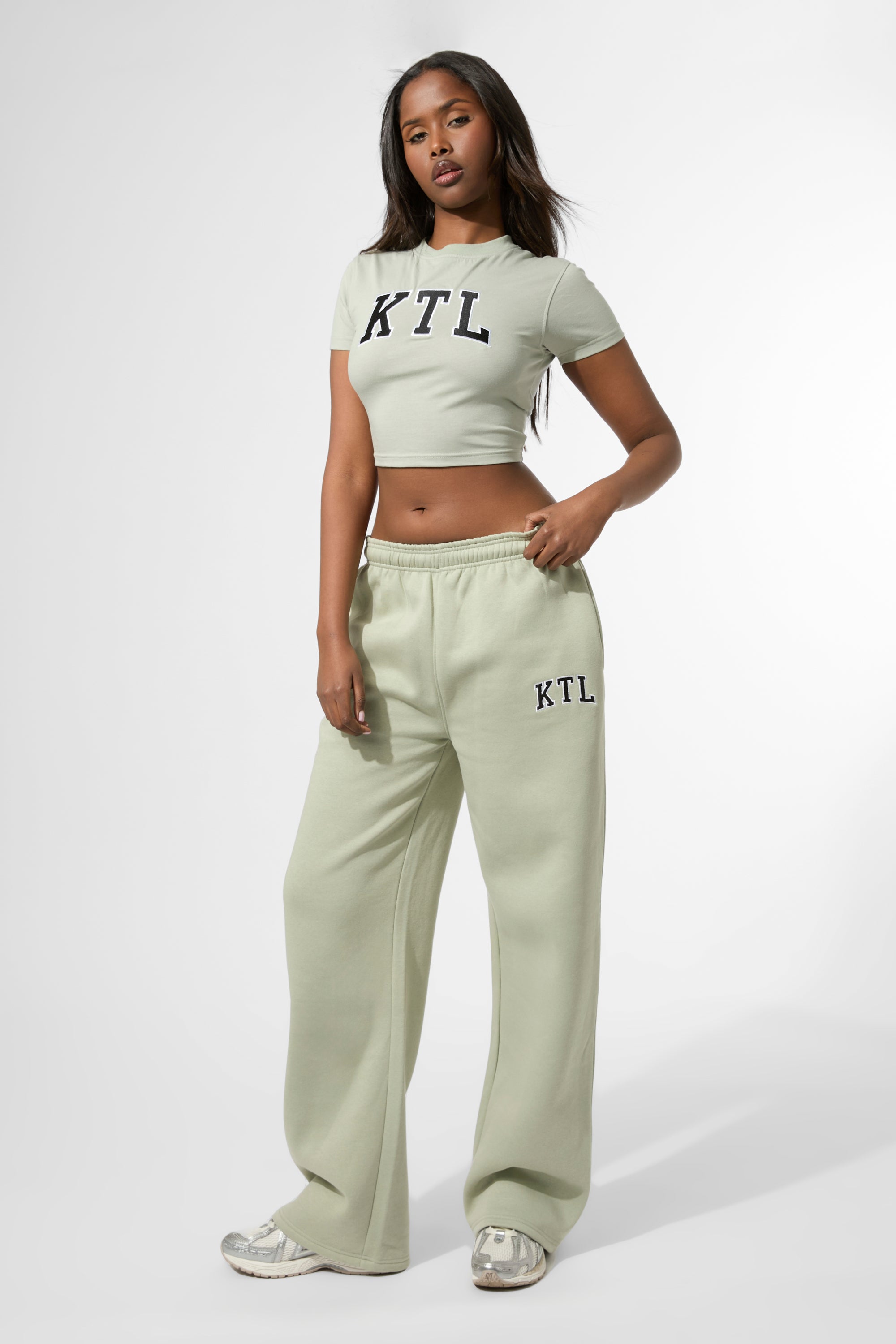 Kaiia KTL Logo Baby Tee Sage