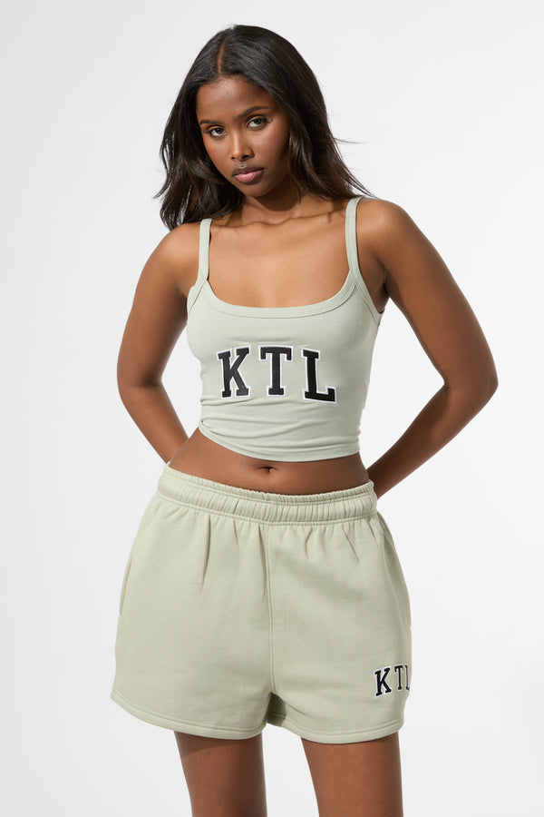 Kaiia KTL Logo Cami Vest Top Sage