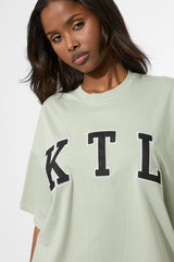 Kaiia KTL Logo Oversized T-Shirt Sage