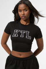 Kaiia KTL Logo Baby Tee Black