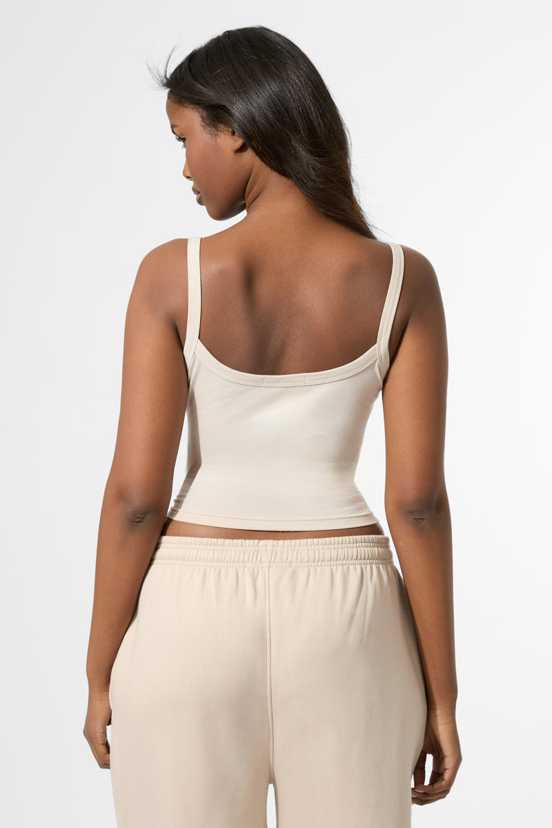 Kaiia KTL Logo Cami Vest Top Truffle