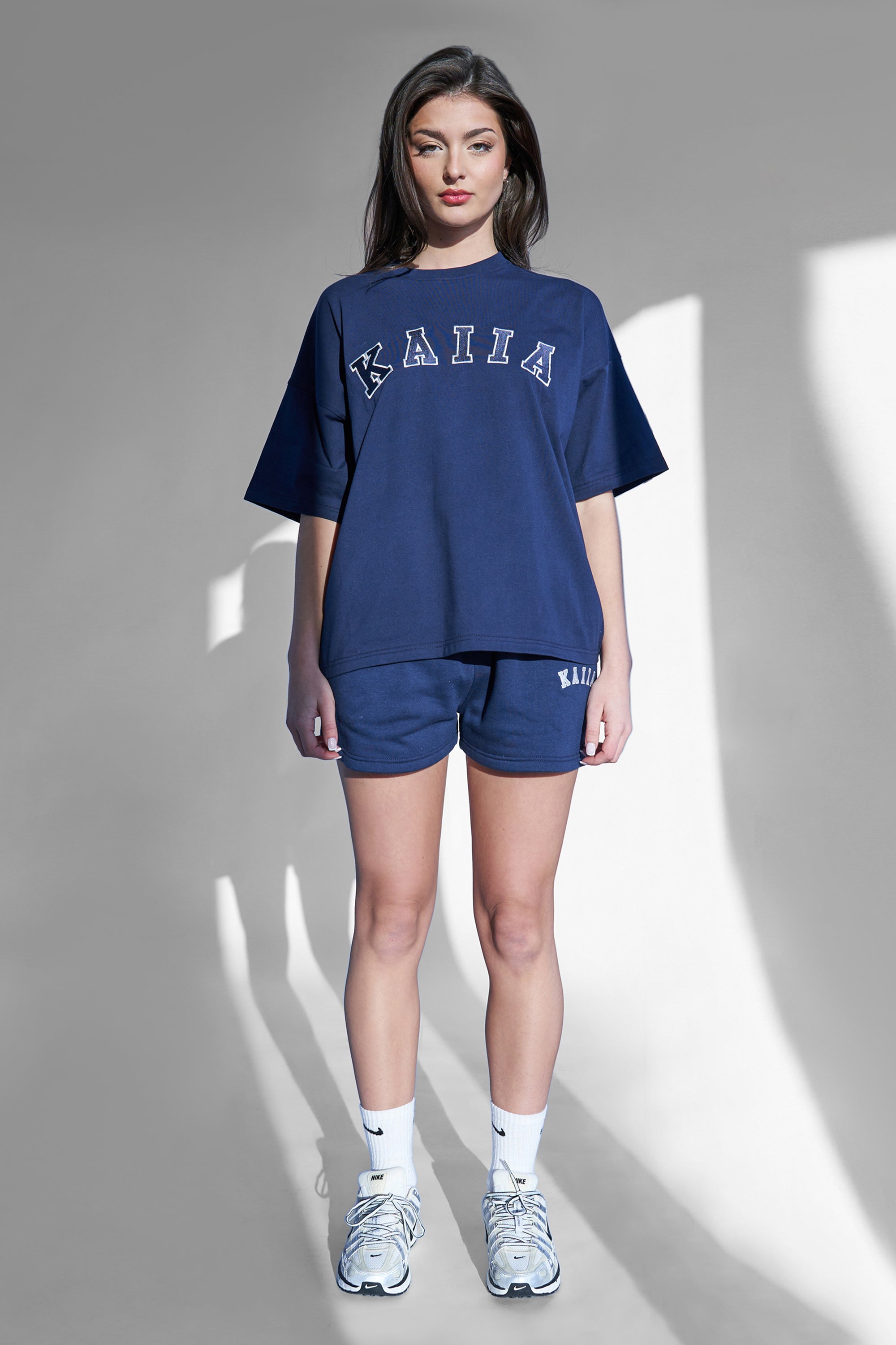 Kaiia Oversized T Shirt Navy