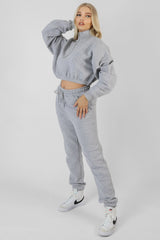 OVERSIZED RIB 90'S JOGGERS GREY MARL