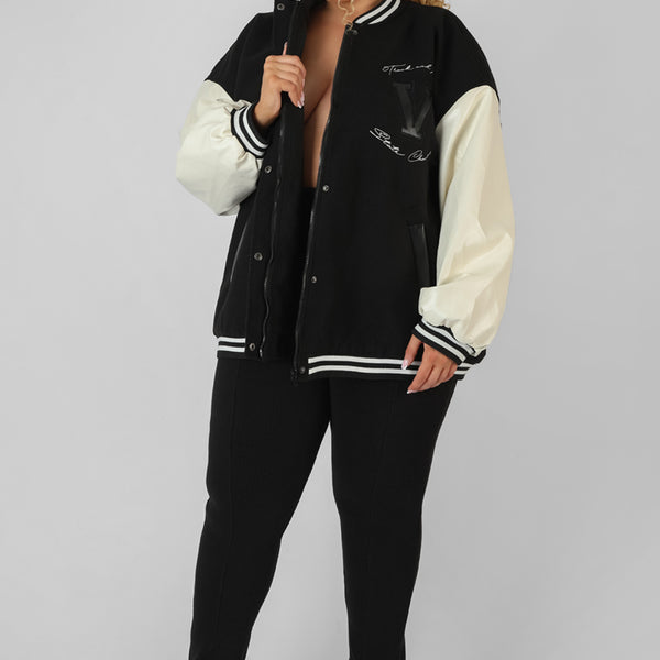 Kai Varsity Jacket in Black curated on LTK