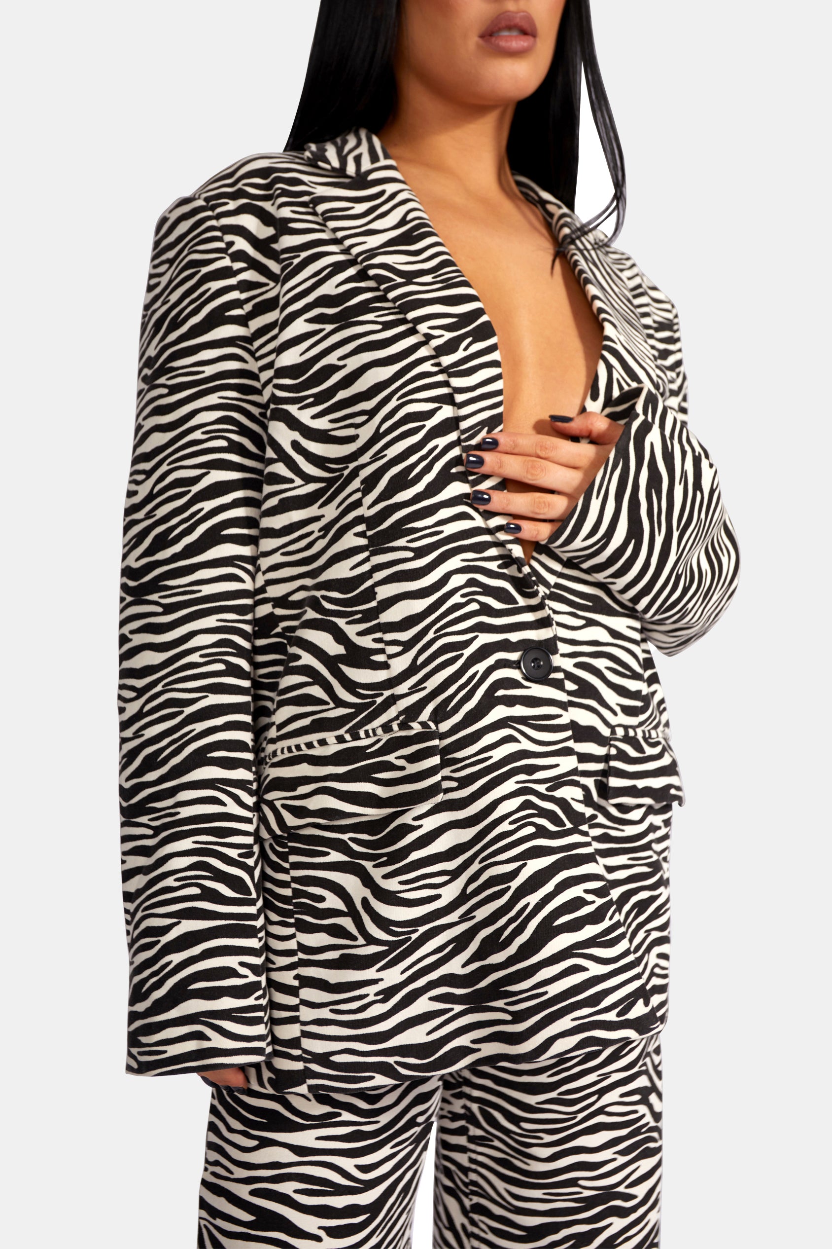 OVERSIZED RELAXED BLAZER ZEBRA