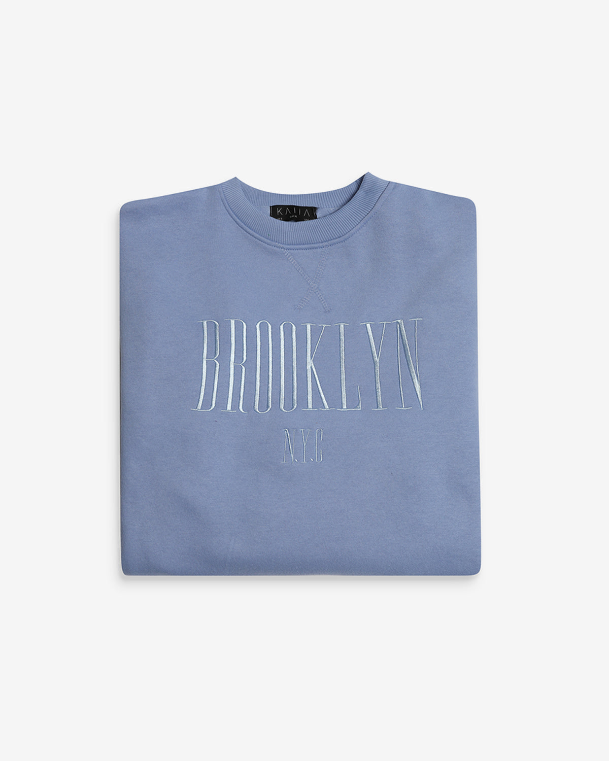 BROOKLYN EMBROIDERED SWEATSHIRT BLUEBELL