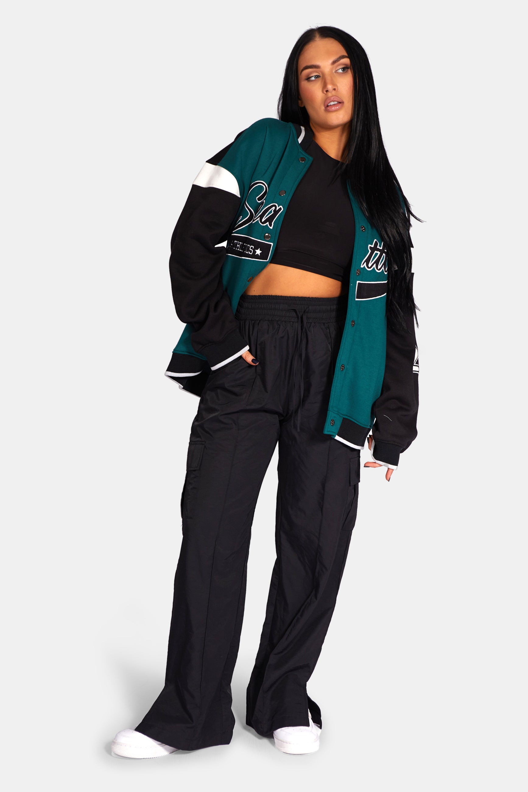 SEATTLE VARSITY JACKET FOREST GREEN