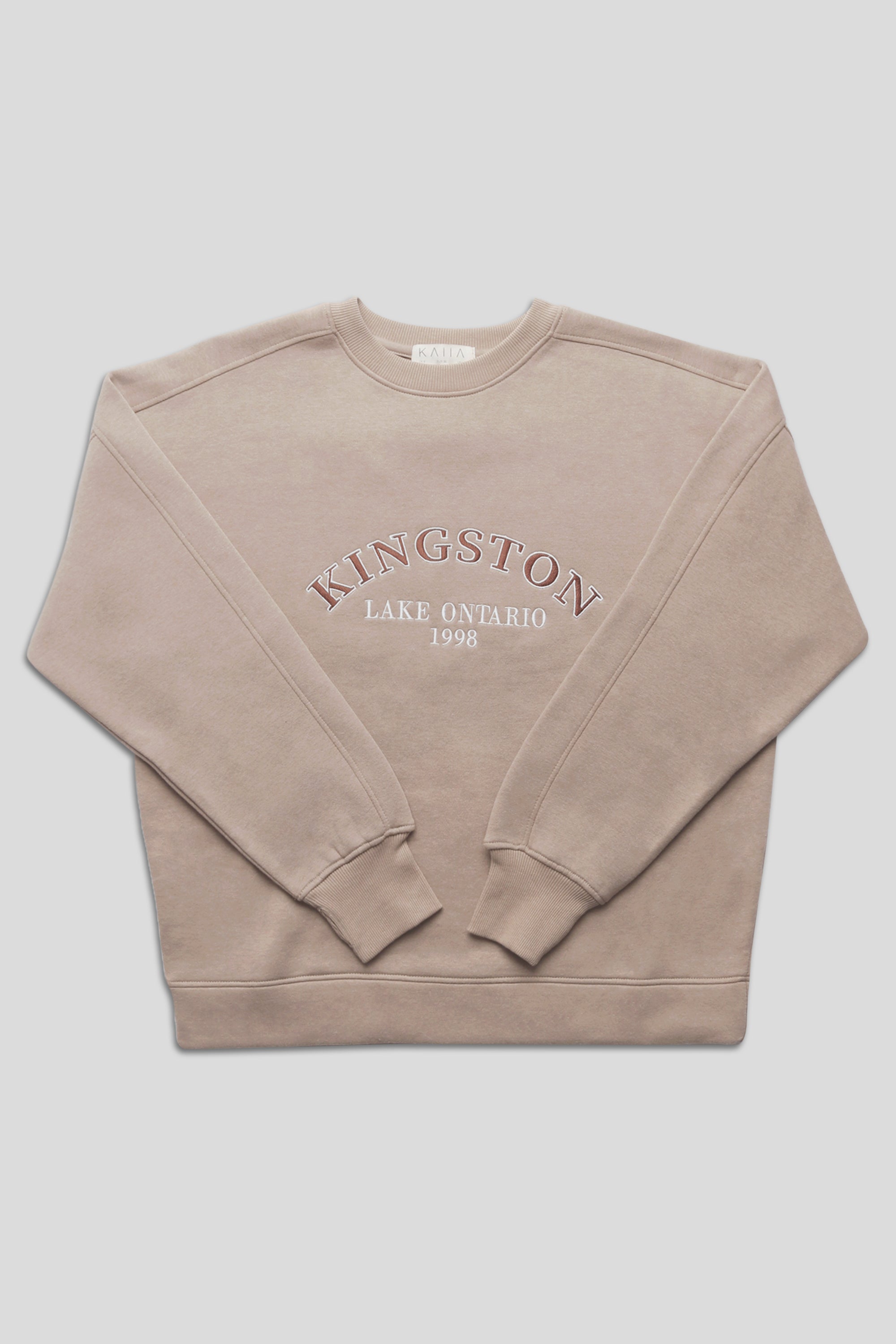 KINGSTON SLOGAN SWEATSHIRT ASH