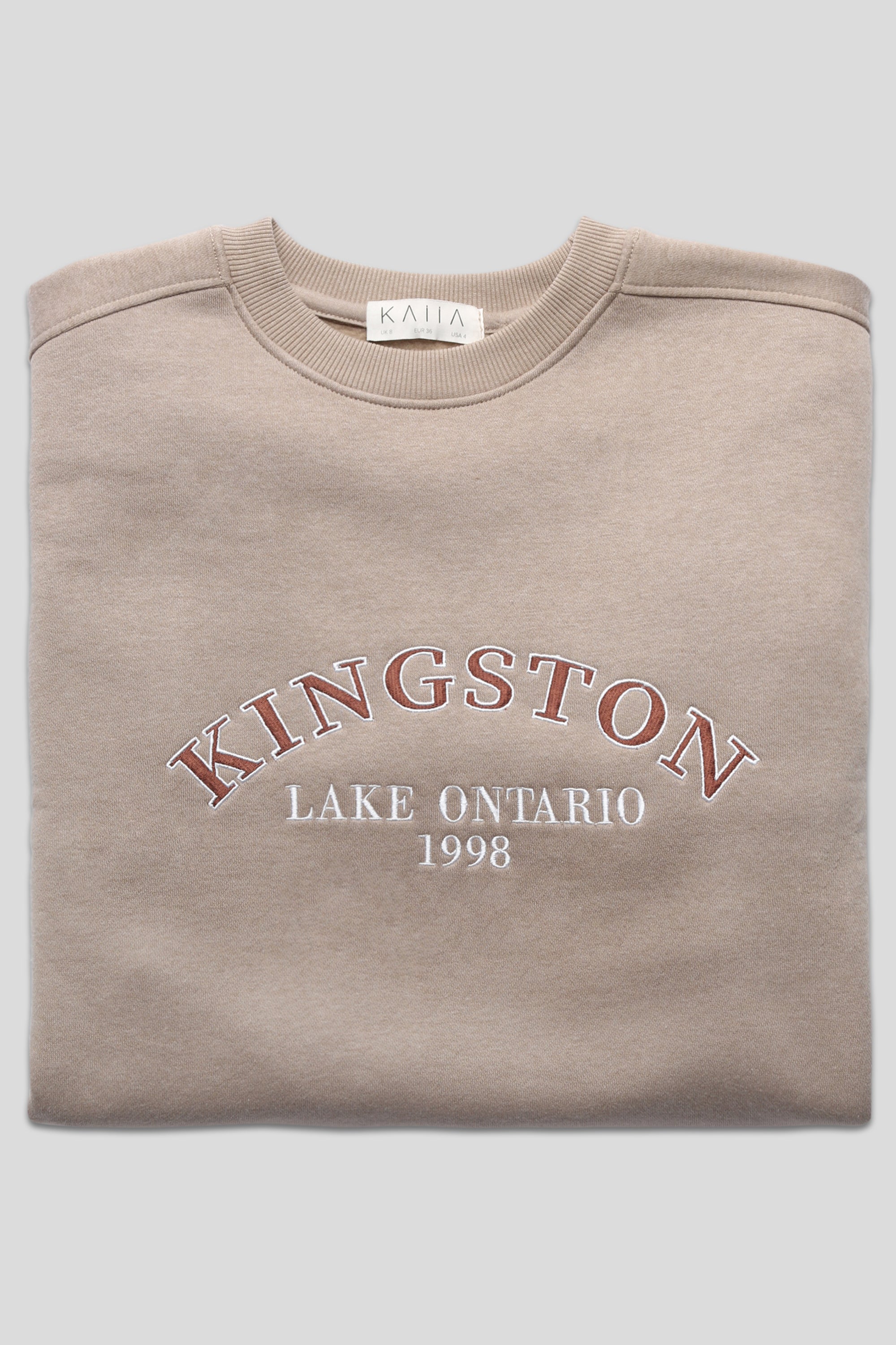 KINGSTON SLOGAN SWEATSHIRT ASH