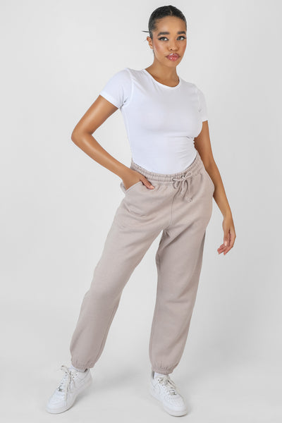 OVERSIZED DRAWSTRING JOGGERS LIGHT GREY Kaiia