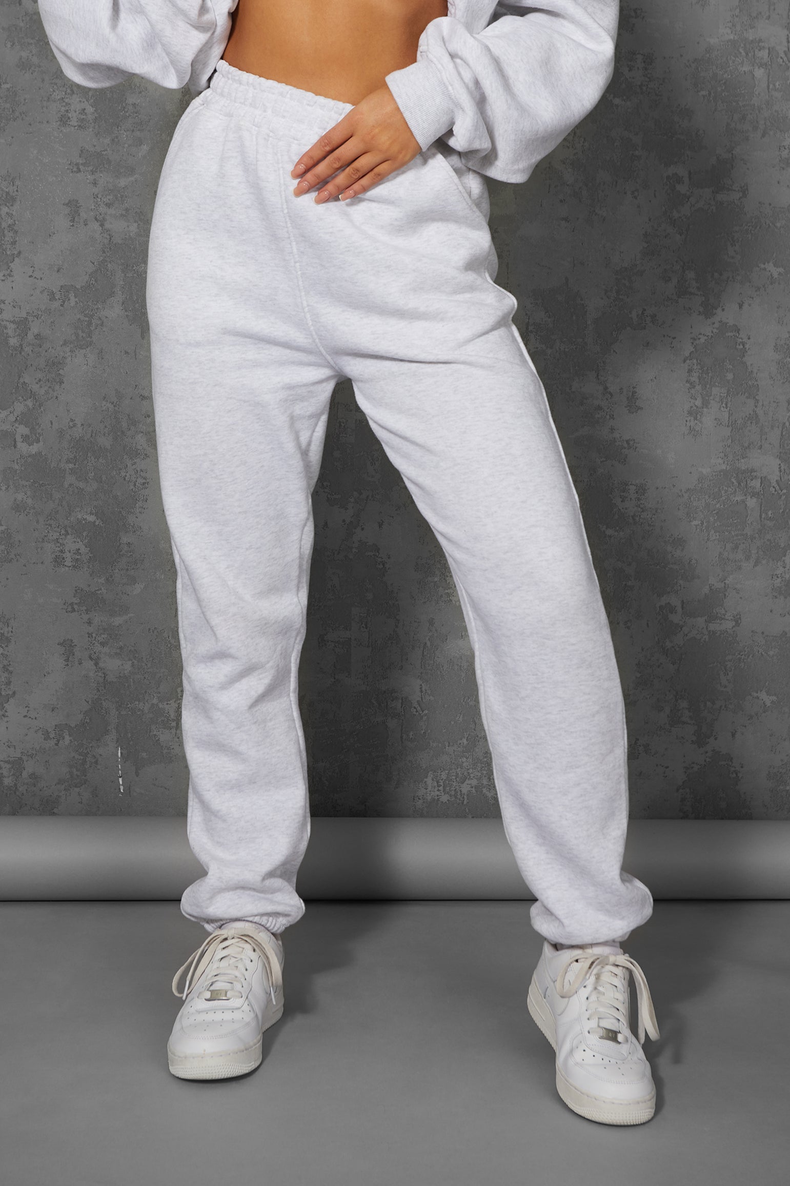 90S OVERSIZED JOGGERS OATMEAL MARL